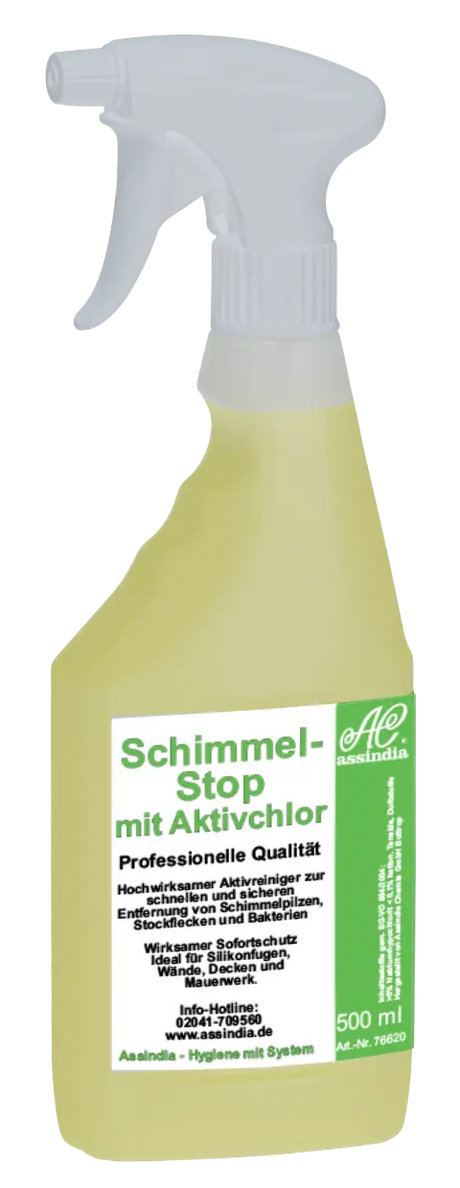Schimmel-Stop Aktivchlor 500ml Sprayer - Assindia Direkt Onlineshop