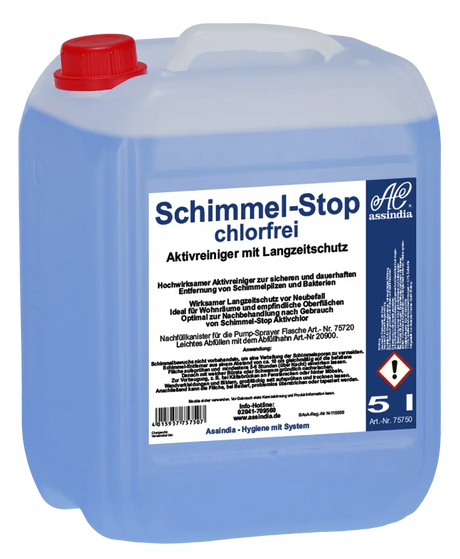 Schimmel-Stop Chlorfrei 5l Kanister - Assindia Direkt Onlineshop