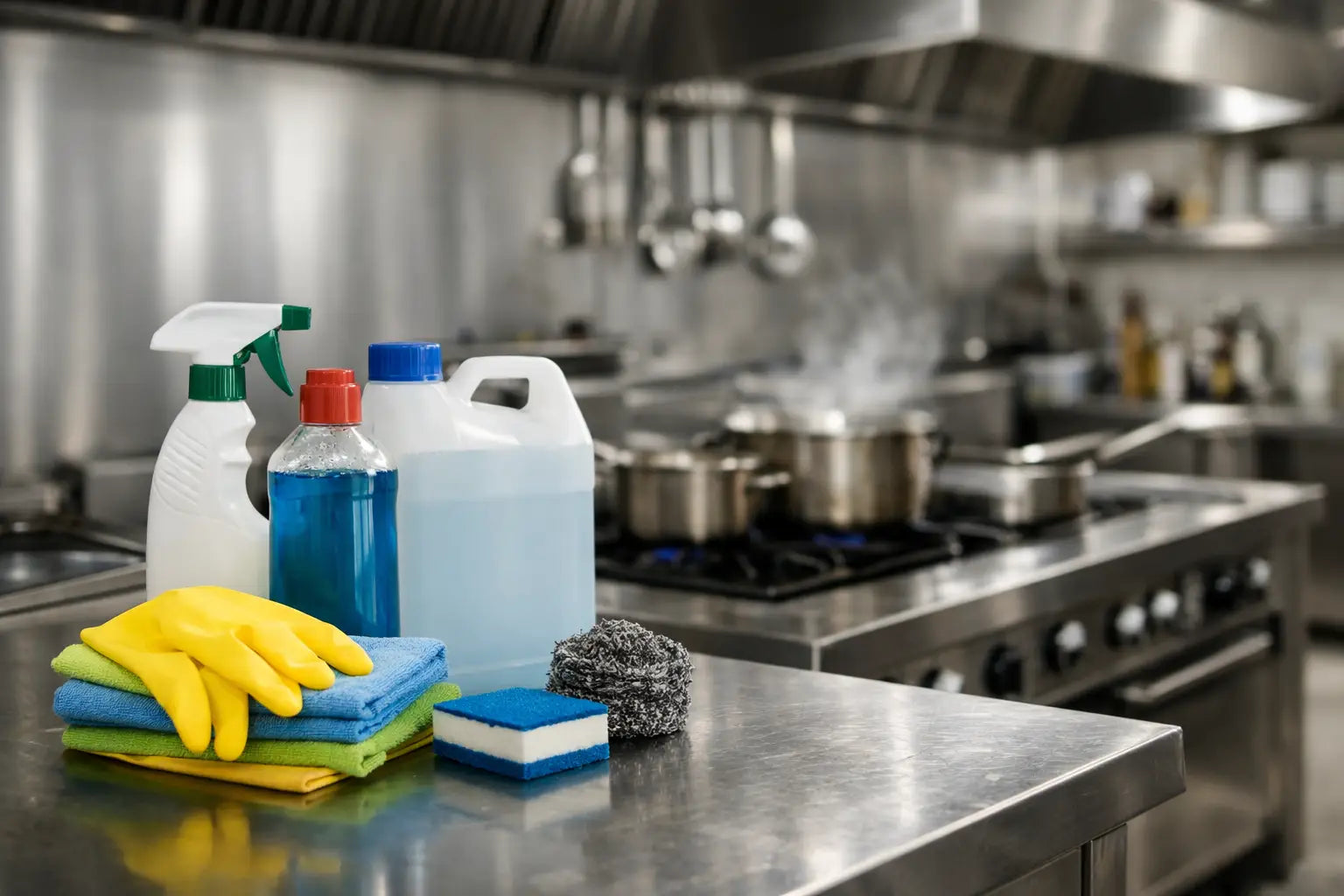 Reinigungsmittel für Gastronomie-Küche richtig wählen