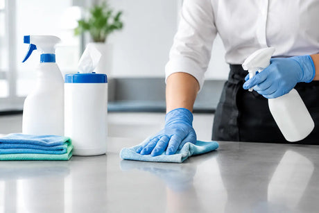 Ratgeber für hygienische Arbeitsflächen-Desinfektion