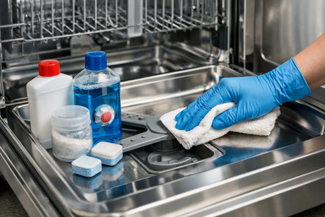 Spülmaschine hygienisch reinigen im Innenraum