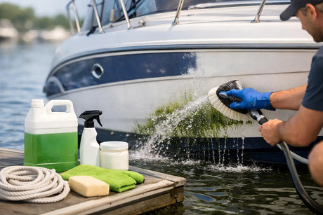 Boot reinigen: Algen entfernen ohne Schäden