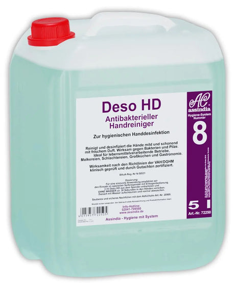 Deso HD antibact. Handreiniger 5l Kanister - Assindia Direkt Onlineshop