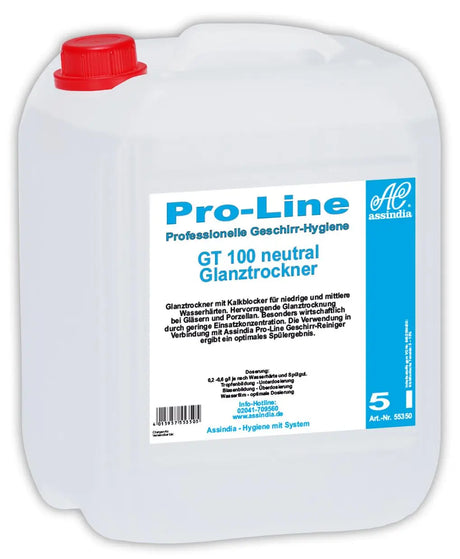 Pro-Line GT 100 N Klarspüler neutral 5l Kanister - Assindia Direkt Onlineshop