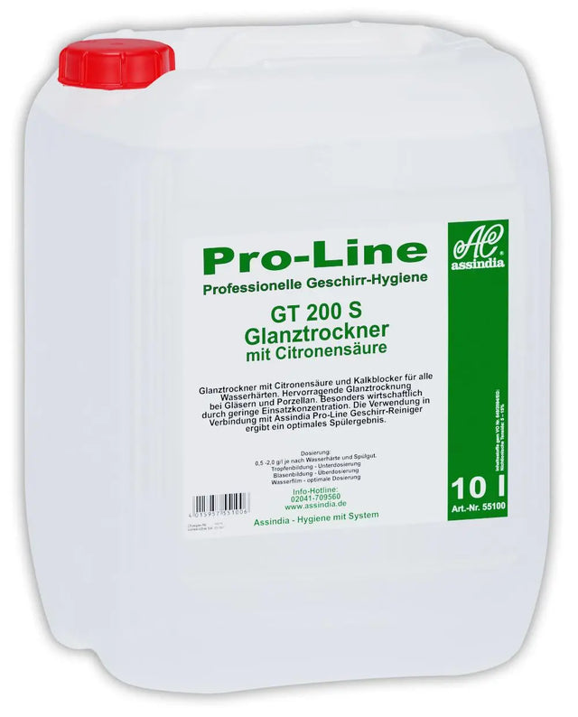 Pro-Line GT 200 S Klarspüler 10l Kanister - Assindia Direkt Onlineshop