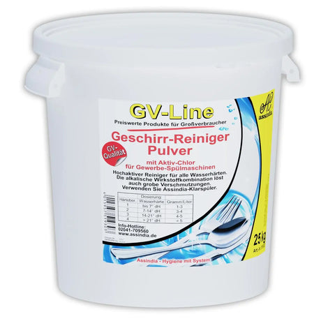 Geschirr-Reiniger Pulver GV 25 kg (inkl. Gefahrgutzuschlag) - Assindia Direkt Onlineshop