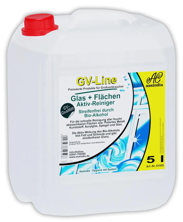 Glasreiniger GV 5 Liter - Assindia Direkt Onlineshop