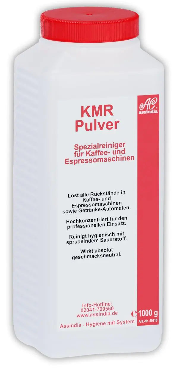 KMR Kaffeemaschinenreiniger Pulver 1kg Dose - Assindia Direkt Onlineshop