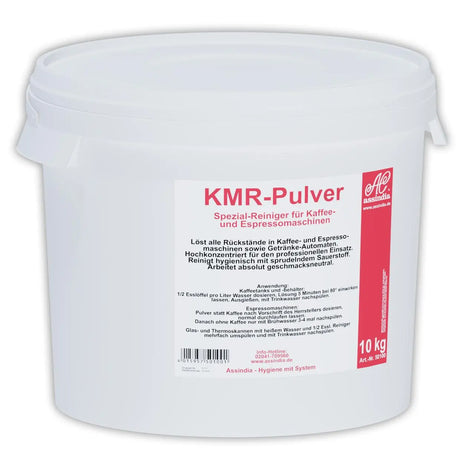 KMR Kaffeemaschinenreiniger Pulver 10kg Eimer (inkl. Gefahrgutzuschlag) - Assindia Direkt Onlineshop