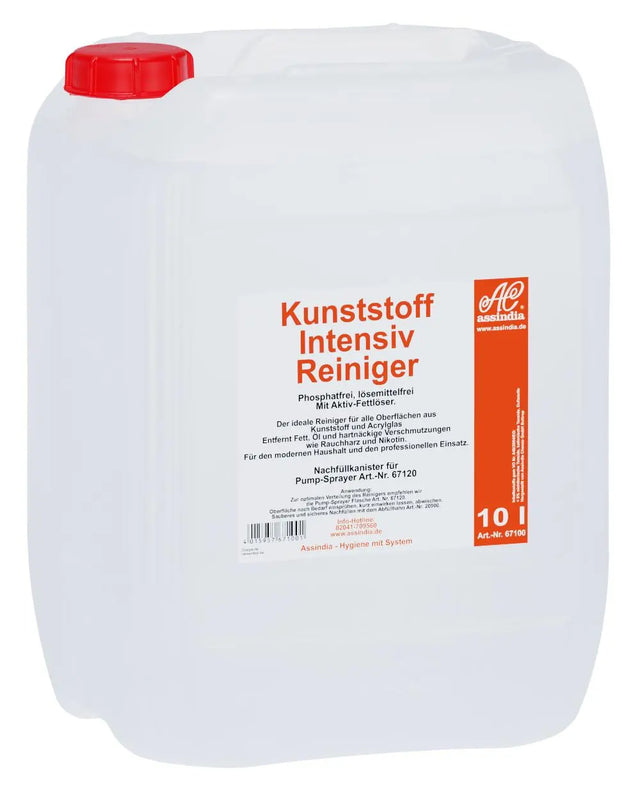 Kunststoff Intensiv Reiniger 10 l - Assindia Direkt Onlineshop