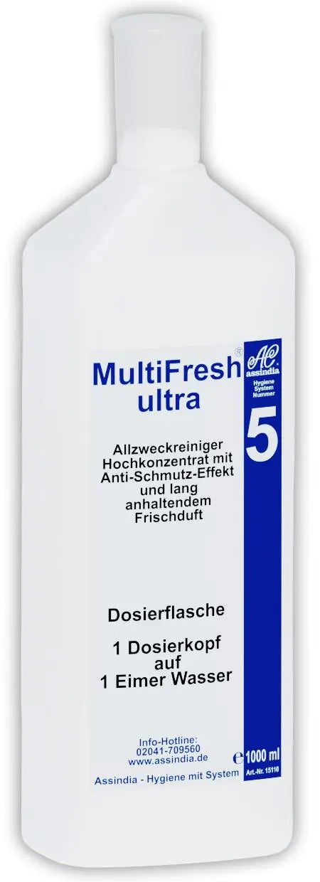 Dosierflasche Leerflasche mit Dosierer für MultiFresh Nr. 5 - Assindia Direkt Onlineshop