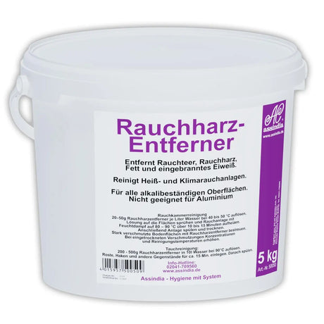 Rauchharz- Entferner Pulver 5kg Eimer (inkl. Gefahrgutzuschlag) - Assindia Direkt Onlineshop