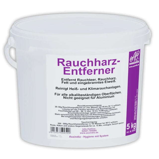 Rauchharz- Entferner Pulver 5kg Eimer (inkl. Gefahrgutzuschlag) - Assindia Direkt Onlineshop