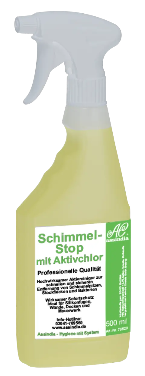 Schimmel-Stop Aktivchlor 500ml Sprayer - Assindia Direkt Onlineshop