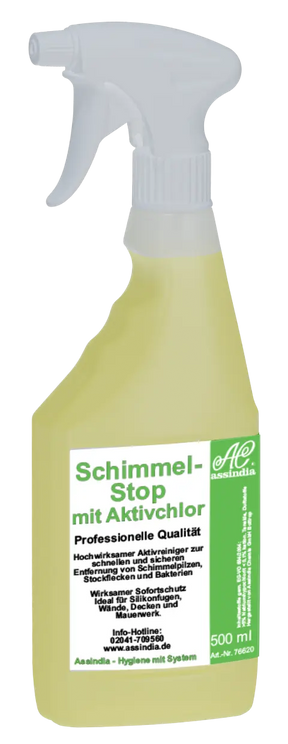 Schimmel-Stop Aktivchlor 500ml Sprayer - Assindia Direkt Onlineshop