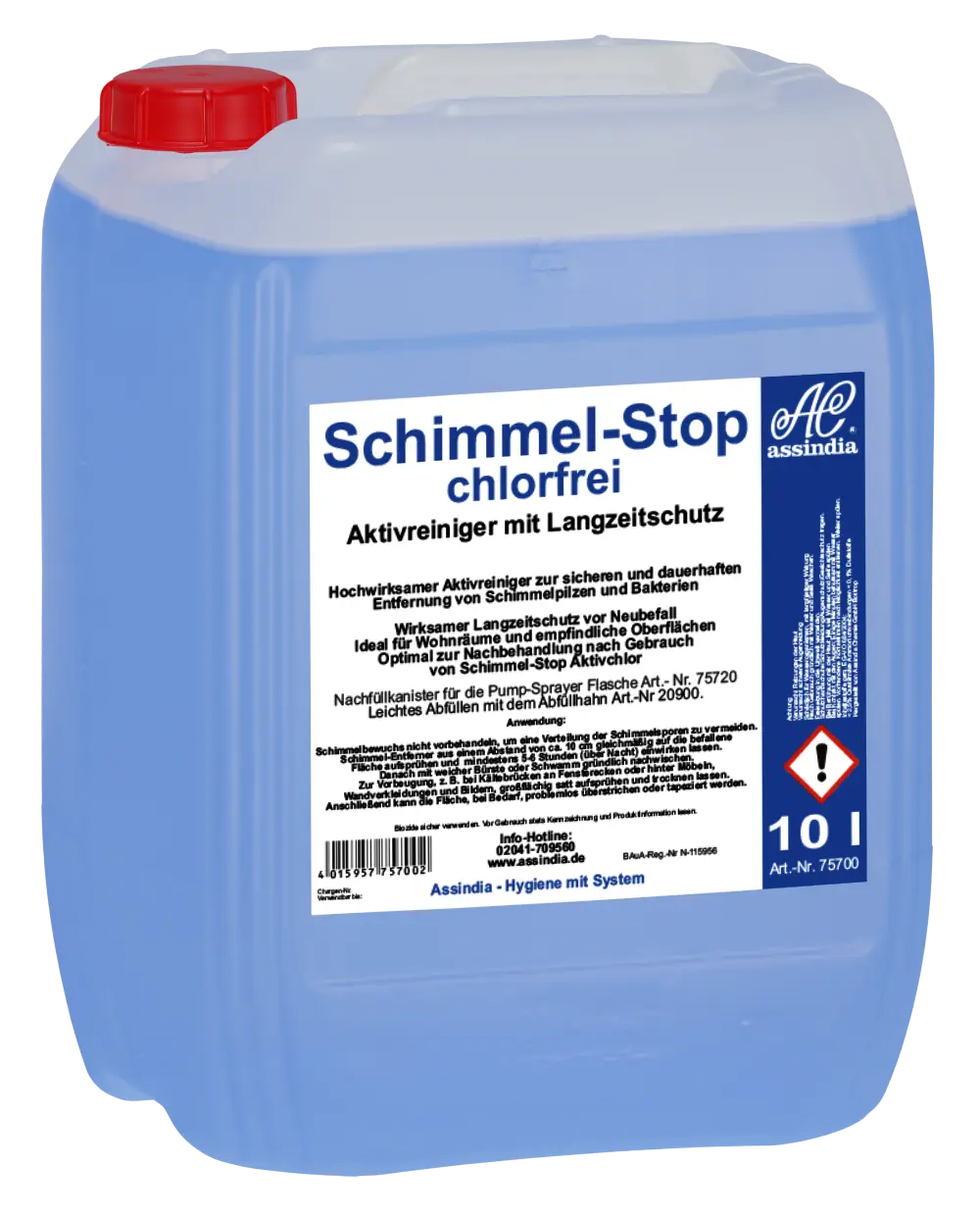 Schimmel-Stop Chlorfrei 10l Kanister - Assindia Direkt Onlineshop