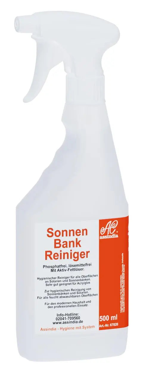 Sonnenbank Reiniger 500 ml - Assindia Direkt Onlineshop