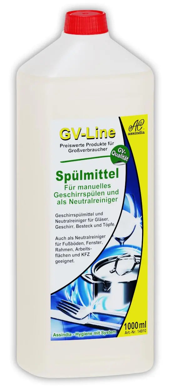 Geschirrspülmittel GV-Line 1000 ml Flasche - Assindia Direkt Onlineshop