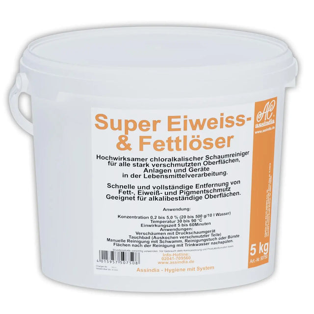 Super Eiweiss & Fettlöser 5kg Eimer - Assindia Direkt Onlineshop