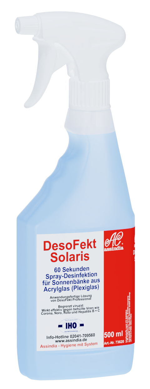 DesoFekt Solaris Schnelldesinfektion für Sonnenbänke 500 ml